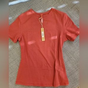 Skims Cotton Jersey T shirt Sangria